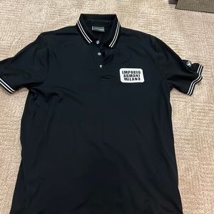 Emporio Armani . Size L . Black . Like new !